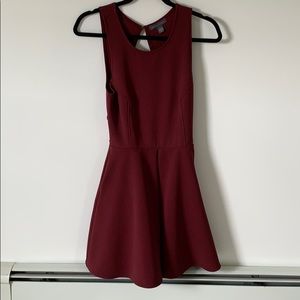 Dress with back cutout